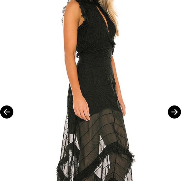 RARE RETROFETE DINA BLACK ZEBRA MAXI DRESS SOLD OUT. - Picture 2 of 3